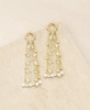 Imitation Pearly Gates Earrings in 18K Gold Plating 