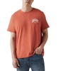 Men's Relaxed Fit Box Tab Short Sleeve Logo Graphic Crewneck T-Shirt