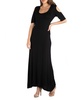 Half Sleeve Open Shoulder Maxi Dress
