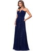 Women's Sequined Plunge-Neck Sleeveless Gown