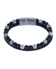 Thurgood Beaded and Braided Leather Secure Clasp Bracelet