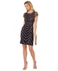 Women's Beaded Cap-Sleeve Sheath Dress