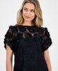 Women's Bateau-Neck Rosette-Detail Top