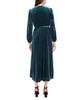 Women's Long-Sleeve Stretch-Velvet Dress