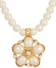 Imitation Pearl Crystal Flower Necklace
