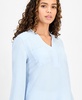 Women's Collared V-Neck Utility Blouse