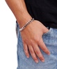 Men's Curb Chain Bracelet in Sterling Silver 