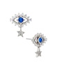 AVA NADRI Cubic Zirconia and Crystal Stone Evil Eye Earrings