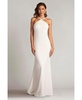 Women's Sicily Pearl Trim Halter Gown