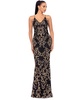 Women's Sequin Embellished Sleeveless Gown
