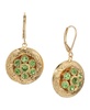 Gold-Tone Crystal Round Drop Earrings