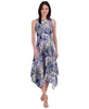 Women's Printed High-Low-Hem Dress