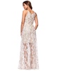 Women's Sequin Embellished V-Neck Sleeveless Gown