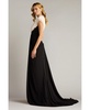 Amelie Lace Trim Chiffon Gown