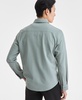 Men's Elevated Puckered Long Sleeve Button-Front Shirt, Exclusively at Macy's