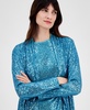 Women's Sequin Embellished Open-Front Jacket