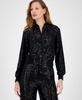 Women's Zip-Front Long-Sleeve Sequin Bomber Jacket