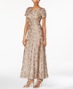 Rosette A-Line Gown