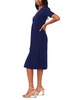 Petite Twist-Front V-Neck Elbow-Sleeve Midi Dress