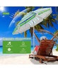 6.5 Feet Beach Umbrella with Sun Shade and Carry Bag without Weight Base