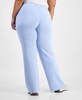 Trendy Plus Size Scuba Wide-Leg Pants, Created for Macy's