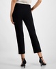 Women's Stretch Twill Cropped Straight Pull-On Pants