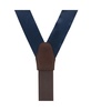 Men's Dutton Solid Colored Silk Button End Suspenders