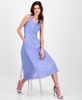 Women's Linen Sleeveless Button-Front A-Line Dress