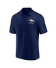 Men's White, Navy Denver Broncos Lockup Two-Pack Polo Shirt Set
