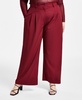 Trendy Plus Size High-Rise Wide-Leg Pants, Created for Macy's