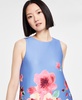 Petite Cascading Florals Sleeveless Shift Dress