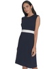 Women's Jewel-Neck Sleeveless A-Line Dress