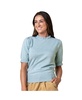 Women's Organic Puff Sleeve Ruffle Edge Sweater