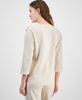 Women's French Terry Button-Shoulder Top