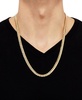 Cuban Link 22" Chain Necklace in 18k Gold-Plated Sterling Silver