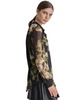 Women's Printed Button-Front Long-Sleeve Shirt