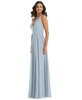 Women's Deep V-Neck Chiffon Maxi Dress