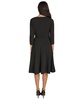 Women's Asymmetric-Neck Belted Dress