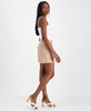 Women's Cuffed Linen-Blend Pleat-Front Shorts, Exclusively at Macy's 