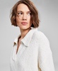 Women's Bouclé Polo Sweater, Created for Macy's