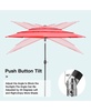 Portable Outdoor Market Patio Umbrella Tilt Feature with Easy Adjustment