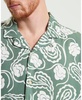 Men's Paisley Swirl Print Short Sleeve Shirt