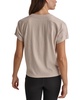 Women's Cotton Stud Logo Knot-Front T-Shirt