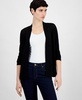 Women's Shadow Stripe Open-Front Cardigan