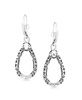 Sterling Silver White Mother of Pearl Gemstone Pear Shaped Lever Back Earrings