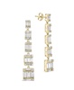 Penelope Cubic Zirconia Drop Stud Earrings