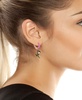 Faux Stone Cowboy Boot Huggie Earrings