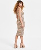 Women's Printed Bodycon Midi Dress, Exclusively at Macy's