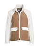 Women's Mixed Media High Pile Fleece Jacket