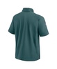 Men's Midnight Green Philadelphia Eagles 2024 Sideline Coach Short Sleeve Half-Zip Hoodie Jacket